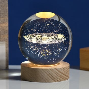 Слънчева система Globe Galaxy K9 Crystal Ball Snow Globe Astronomy Planets Ball Fantastic Home Decor Decorative Balls Model Gift