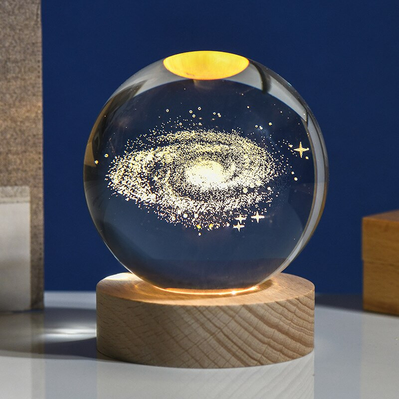 Naprendszer Globe Galaxy K9 kristálygömb hógömb Csillagászat bolygók golyó Fantasztikus lakberendezési dekorációs golyók modellajándék