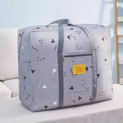 Naujas laikymo krepšys, storas Oksfordo medžiaginis antklodė, bagažo laikiklis, drabužių laikiklis, didelės talpos judamojo krepšio kelionės su užtrauktuku paketas