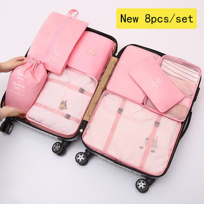 Metaphor Chemistry wagon Noi 8 bucăți/set saci de depozitare de călătorie roz, pentru accesorii de  călătorie, organizator de călătorie, bagaje cosmetice, valiză mare, set de  călătorie - Baduglobal.ro