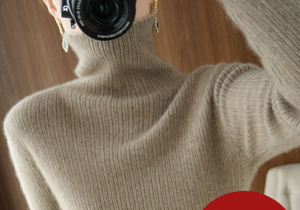 Γυναικείο εφαρμοστό πουλόβερ με λαιμόκοψη polo - πολλά χρώματα