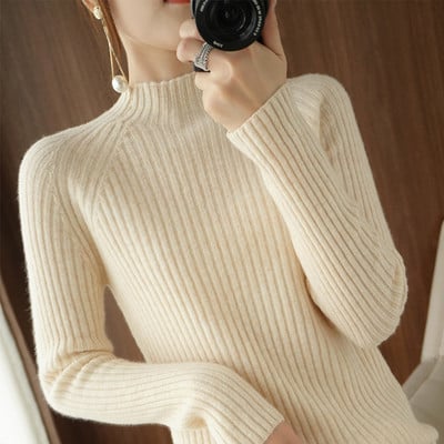 Γυναικείο μακρυμάνικο πλεκτό πουλόβερ