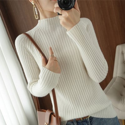 Γυναικείο μακρυμάνικο πλεκτό πουλόβερ