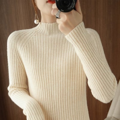 Γυναικείο μακρυμάνικο πλεκτό πουλόβερ