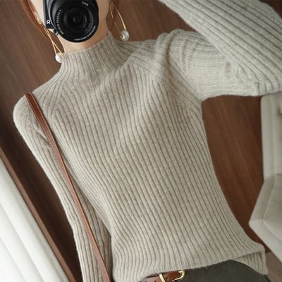 Γυναικείο μακρυμάνικο πλεκτό πουλόβερ