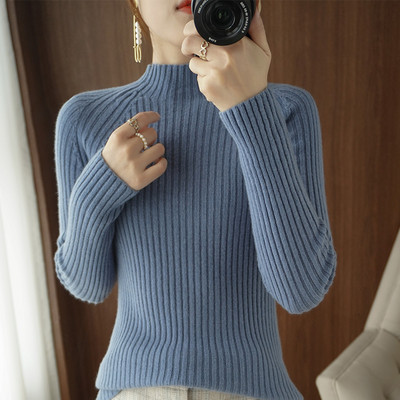 Γυναικείο μακρυμάνικο πλεκτό πουλόβερ