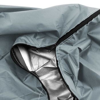 Γκρι μεγάλο αδιάβροχο μαξιλάρι έπιπλα Τσάντα αποθήκευσης εξωτερικού χώρου Κήπος Φερμουάρ Αδιάβροχο προστατευτικό κάλυμμα τσάντα αποθήκευσης Organizer