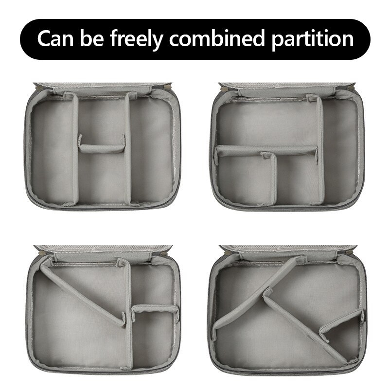 Ceļojumu kabeļa soma Pārnēsājama digitālā USB sīkrīka organizators Lādētājs Vadi Rāvējslēdzējs Uzglabāšanas maisiņu komplekts Korpuss Piederumi Portfelis