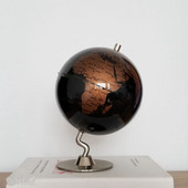 Átmérő 14CM HD Retro Metal Globe Lakberendezés Iroda Nappali Dekorációs labda