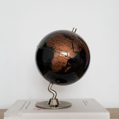 Átmérő 14CM HD Retro Metal Globe Lakberendezés Iroda Nappali Dekorációs labda