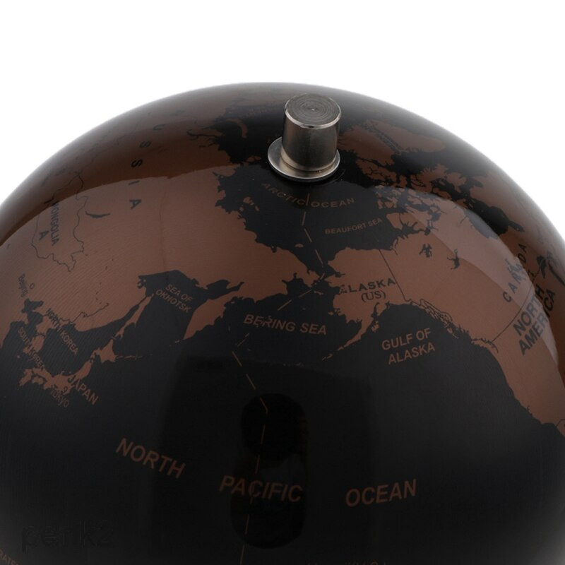 Átmérő 14CM HD Retro Metal Globe Lakberendezés Iroda Nappali Dekorációs labda