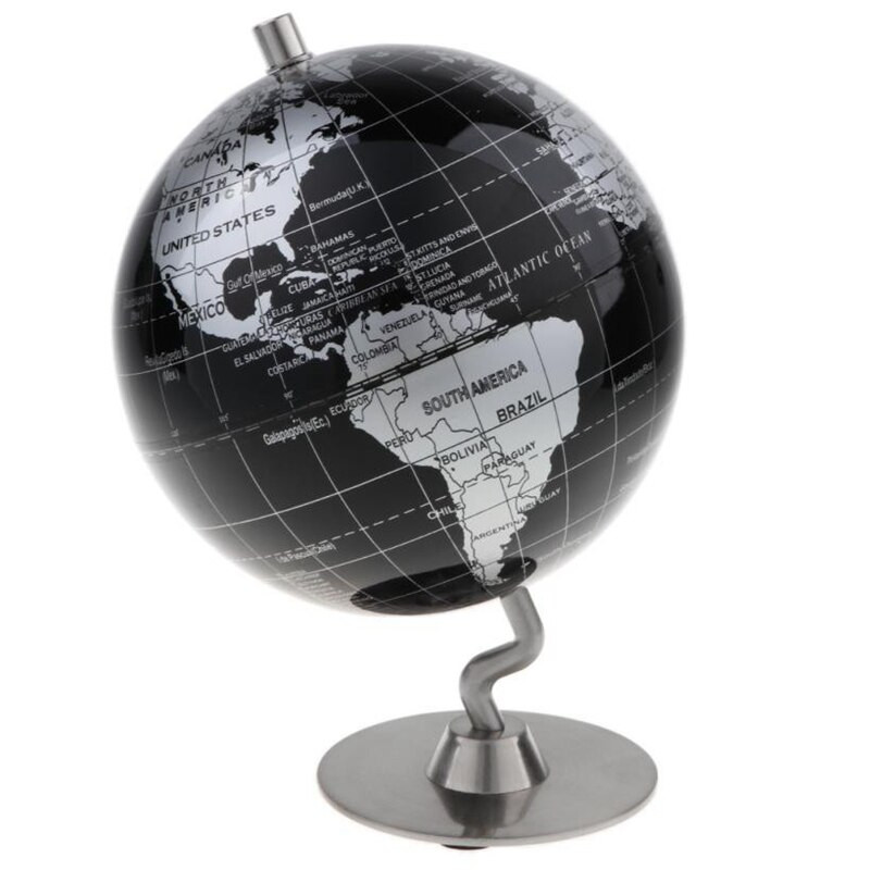 Átmérő 14CM HD Retro Metal Globe Lakberendezés Iroda Nappali Dekorációs labda