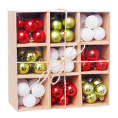 3cm 99db karácsonyi golyós ajándékdoboz szett Karácsonyfa csecsebecse Karácsonyi buli akasztós labdás díszek Otthon újévi Navidad ajándék dekoráció
