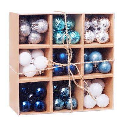 3cm 99db karácsonyi golyós ajándékdoboz szett Karácsonyfa csecsebecse Karácsonyi buli akasztós labdás díszek Otthon újévi Navidad ajándék dekoráció