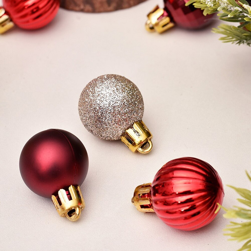 3cm 99db karácsonyi golyós ajándékdoboz szett Karácsonyfa csecsebecse Karácsonyi buli akasztós labdás díszek Otthon újévi Navidad ajándék dekoráció