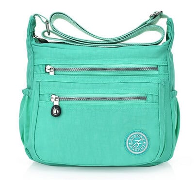 Újdonság, alkalmi hordtáska nejlon válltáskák válltáskák, poliészter, egyszemélyes divatos női tömör cipzáras, keresztben lévő utazótáskák