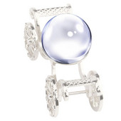 Bază de metal cu bile de cristal prințesă mașină cu bile de cristal Suport pentru minge de cristal pentru meditație