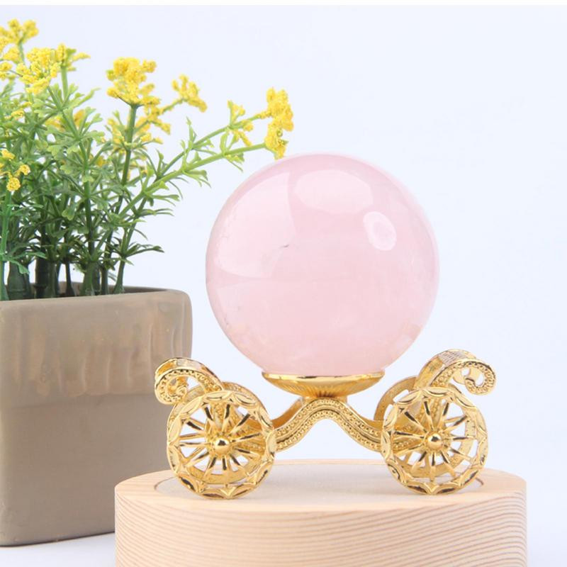 Bază de metal cu bile de cristal prințesă mașină cu bile de cristal Suport pentru minge de cristal pentru meditație