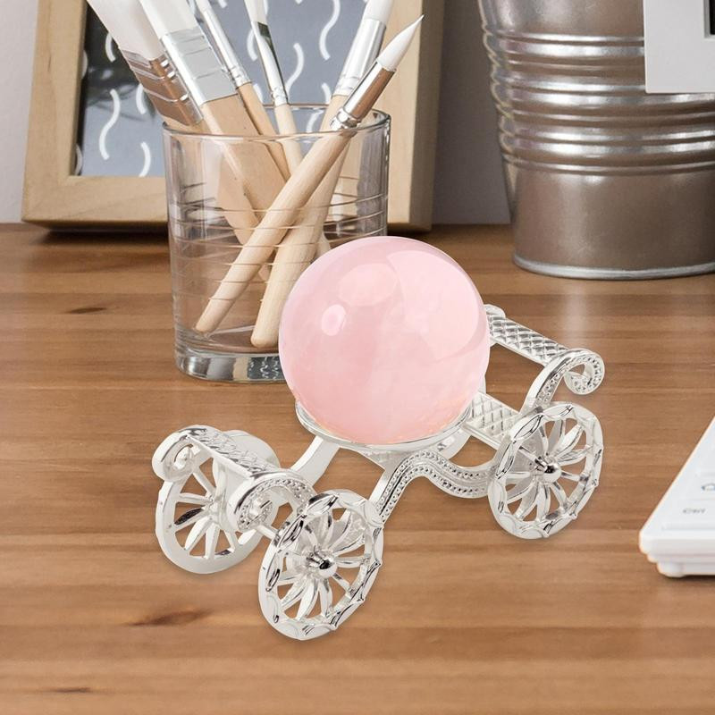 Bază de metal cu bile de cristal prințesă mașină cu bile de cristal Suport pentru minge de cristal pentru meditație