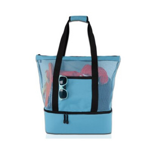 Cutie frigorifică cu izolare termică Basedidea Geantă portabilă din plasă de plajă Versiune îmbunătățită Geantă de depozitare impermeabilă din plasă pentru picnic pentru alimente