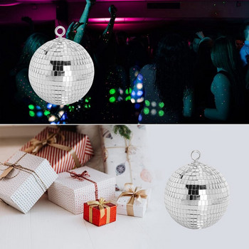 Μπάλα καθρέφτη 2 τεμ Disco Light, 6 ιντσών αντανακλαστική μπάλα καθρέφτη για πάρτι για χορό, χριστουγεννιάτικα, διακοσμητικά για πάρτι στο σπίτι