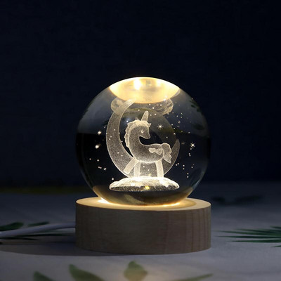 Új 60 mm-es K9 kristályos Naprendszer bolygógömb 3D lézergravírozott Naprendszer labda érintéskapcsolóval LED fénybázis csillagászati ajándékok