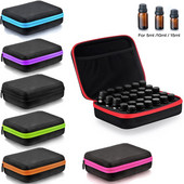 Cutie pentru uleiuri esențiale 30/60 de sticle 10ML 15ML Ulei de parfum Cutie pentru uleiuri esențiale Suport portabil de transport pentru transport pentru lac de unghii Pungă de depozitare