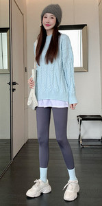 Női őszi leggings - magas derékkal