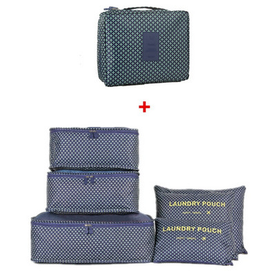 7 bucăți/set saci de depozitare a bagajelor de capacitate mare pentru ambalarea hainelor cub lenjerie de corp, cosmetice, organizator de călătorie, geantă pentru articole de toaletă