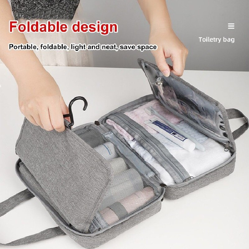 Τσάντα μακιγιάζ μπάνιου Κρεμαστά φορητές τσάντες αποθήκευσης ταξιδιού Εξατομικευμένες τσάντες μακιγιάζ Πλύσιμο Organizer Αδιάβροχη τσάντα καλλυντικών ομορφιάς