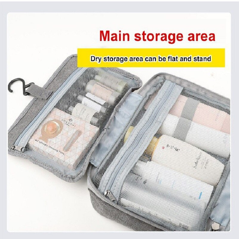 Τσάντα μακιγιάζ μπάνιου Κρεμαστά φορητές τσάντες αποθήκευσης ταξιδιού Εξατομικευμένες τσάντες μακιγιάζ Πλύσιμο Organizer Αδιάβροχη τσάντα καλλυντικών ομορφιάς