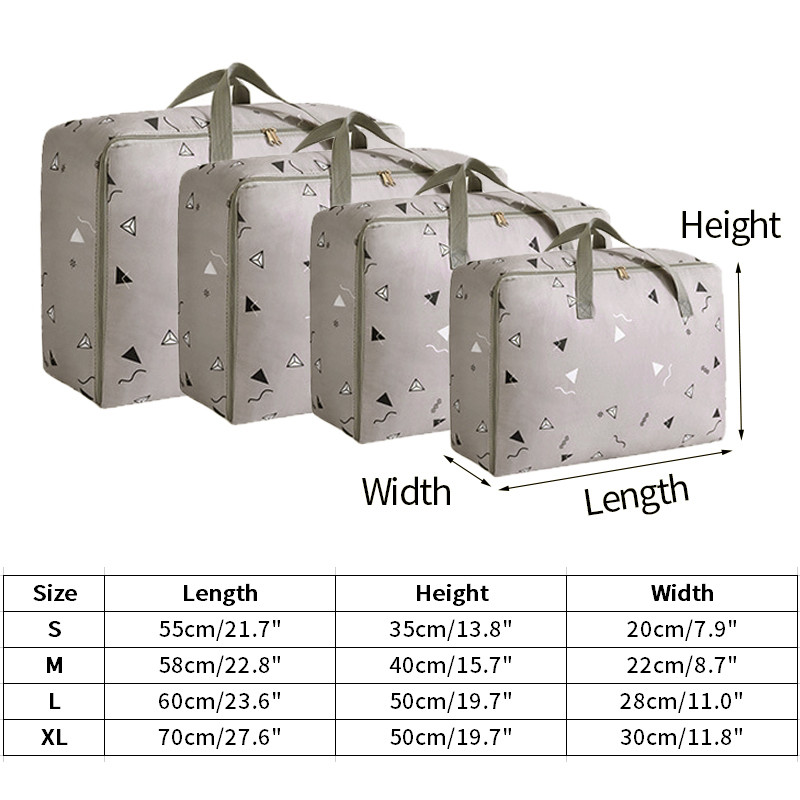 Debele torbe za pohranu popluna od Oxford tkanine Prijenosne torbe za pohranjivanje prtljage Organizator odjeće Jednostavan Veliki kapacitet
