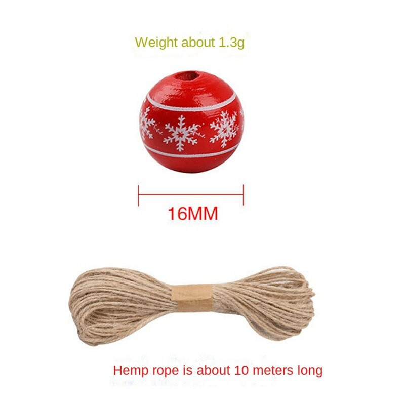 200 db 16 mm-es karácsonyi fagyöngyök színes fagyöngyök készlet 10 m hosszú zsinórral kézműves DIY karácsonyi dekorációhoz