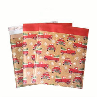 20 vnt Kalėdų serijos pakuočių maišeliai, savaime užsandarinamas pašto popierinis vokas, polių burbulinis laiškas, paminkštintas burbulinis kalėdinių dovanų apsauginis maišelis
