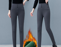 Ženske tajice s visokim strukom i debelom postavom