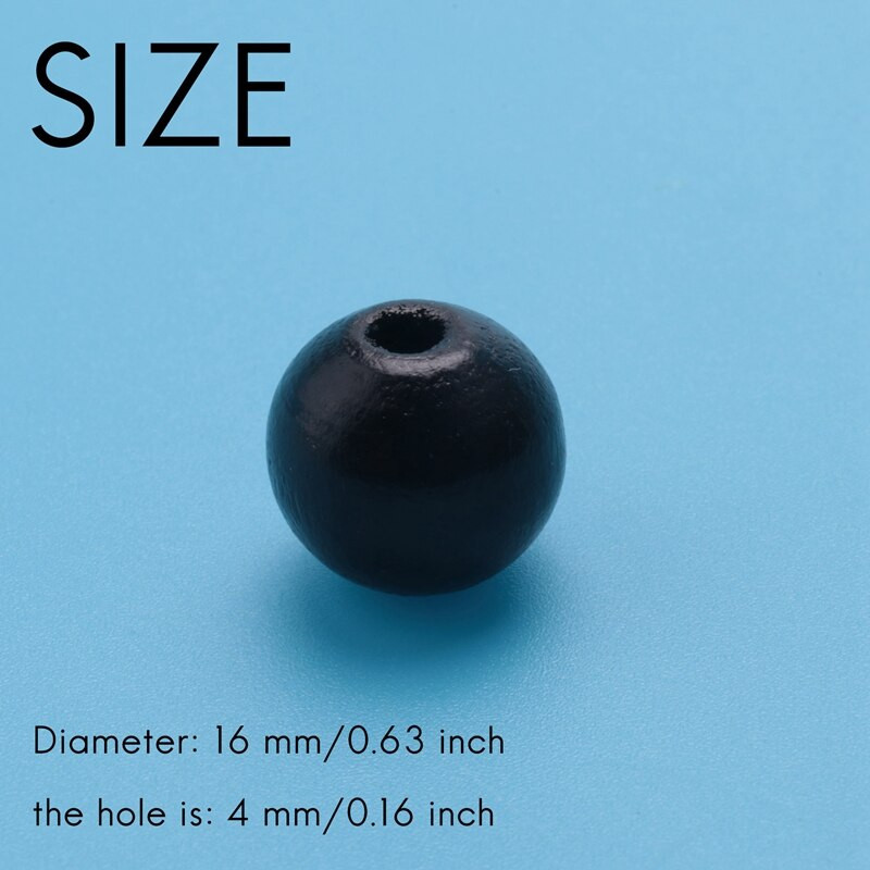 240 vnt. Juodai balti languoti mediniai karoliukai Farmhouse Buffalo Checked Print Mediniai karoliukai Spalvoti natūralūs karoliukai su kanapių virve