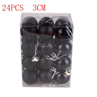 24 buc/set Ornament de Crăciun pentru pomul de Crăciun Decor Mingi Luminoase Natal Deco Ball 2021 Pendent suspendat Cocina de Anul Nou 30MM