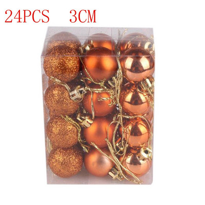 24 buc/set Ornament de Crăciun pentru pomul de Crăciun Decor Mingi Luminoase Natal Deco Ball 2021 Pendent suspendat Cocina de Anul Nou 30MM