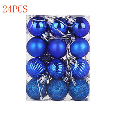 24 buc/set Ornament de Crăciun pentru pomul de Crăciun Decor Mingi Luminoase Natal Deco Ball 2021 Pendent suspendat Cocina de Anul Nou 30MM