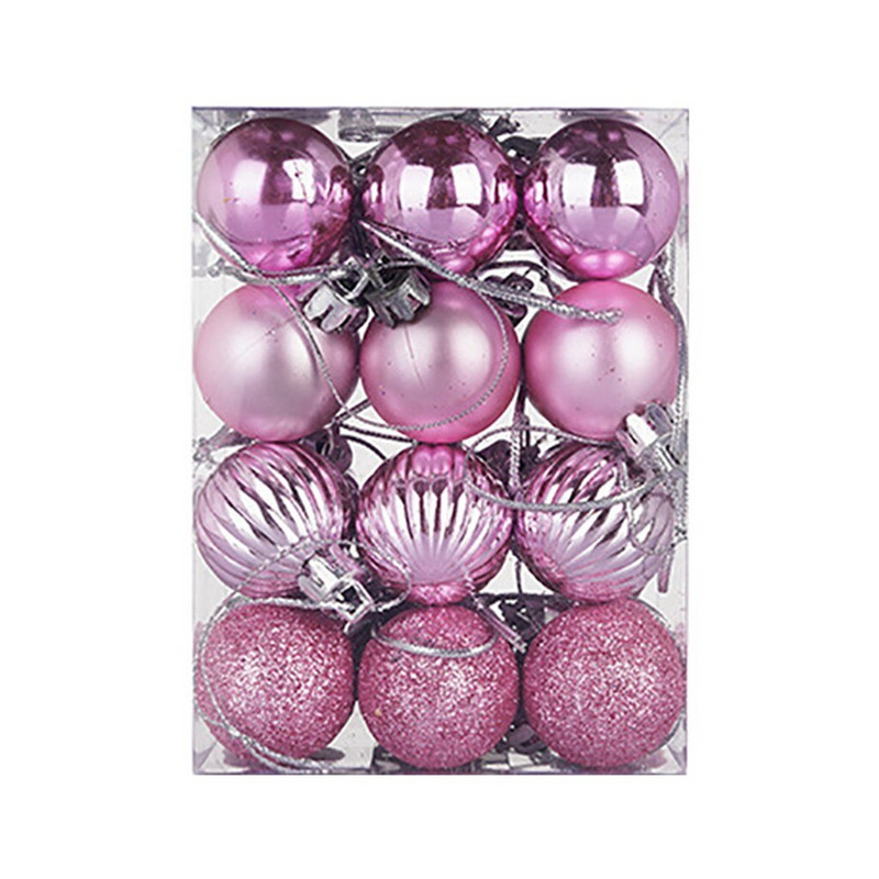 24 buc/set Ornament de Crăciun pentru pomul de Crăciun Decor Mingi Luminoase Natal Deco Ball 2021 Pendent suspendat Cocina de Anul Nou 30MM