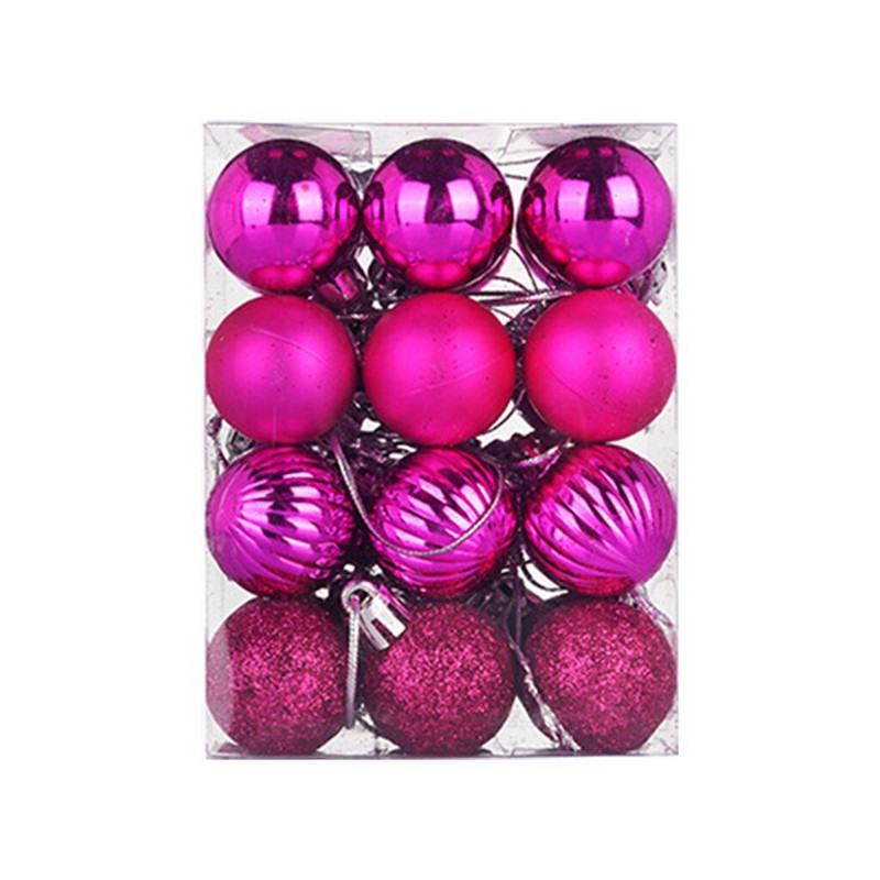 24 buc/set Ornament de Crăciun pentru pomul de Crăciun Decor Mingi Luminoase Natal Deco Ball 2021 Pendent suspendat Cocina de Anul Nou 30MM