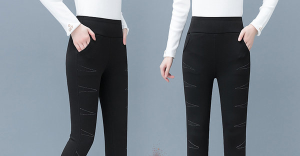 Női rugalmas leggings zsebbel