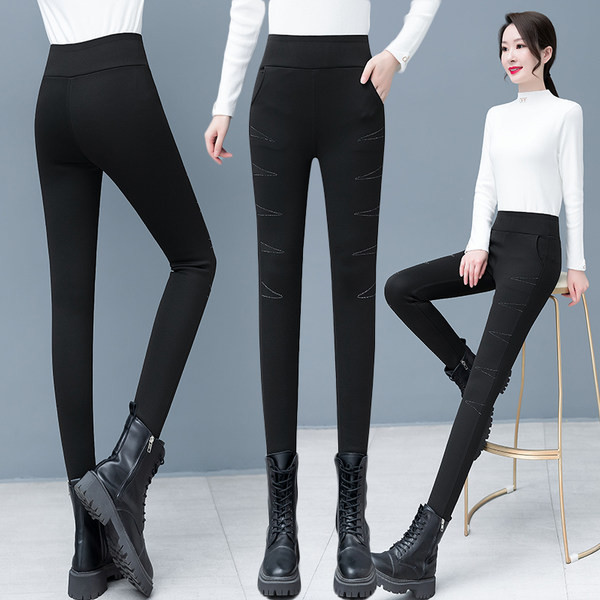 Női rugalmas leggings zsebbel