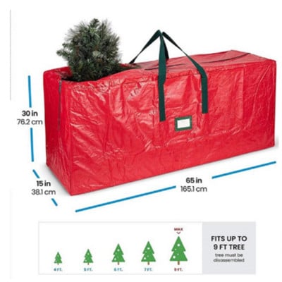 Karácsonyfa tároló táska Porálló huzat Védelem Vízálló Nagy kapacitású paplan Ruhák Raktári tárolótáskák Szerezz eszközöket