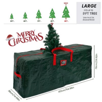Karácsonyfa tároló táska Porálló huzat Védelem Vízálló Nagy kapacitású paplan Ruhák Raktári tárolótáskák Szerezz eszközöket