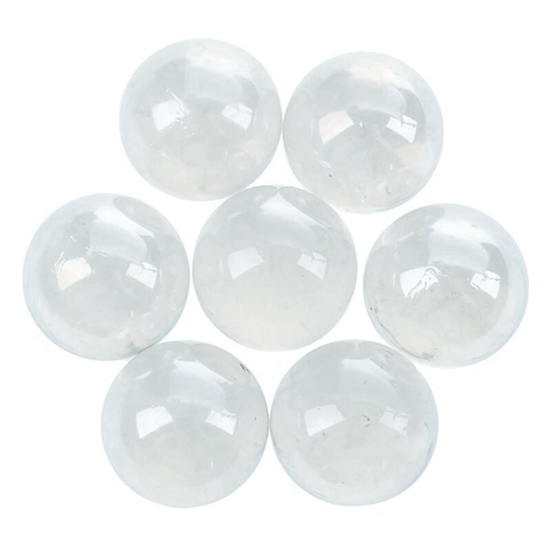Λιανική 40τμχ Μάρμαρα 16Mm Γυάλινα Μάρμαρα Knicker Γυάλινες Μπάλες Διακόσμηση Χρώμα Nuggets Παιχνίδι Μπλε και Διαφανές & Ασπρόμαυρο