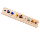 Kristálygömb Bolygó Naprendszer Modell Bolygók Űr Ballornament Kövek Égi gömbök Márvány Dekor Planetárium