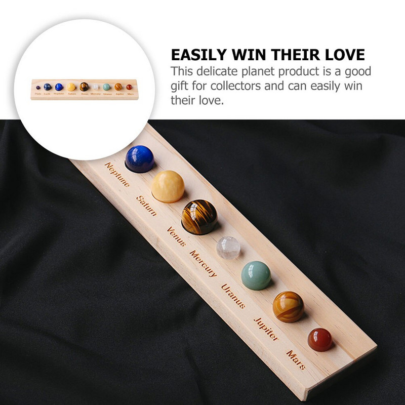 Kristálygömb Bolygó Naprendszer Modell Bolygók Űr Ballornament Kövek Égi gömbök Márvány Dekor Planetárium