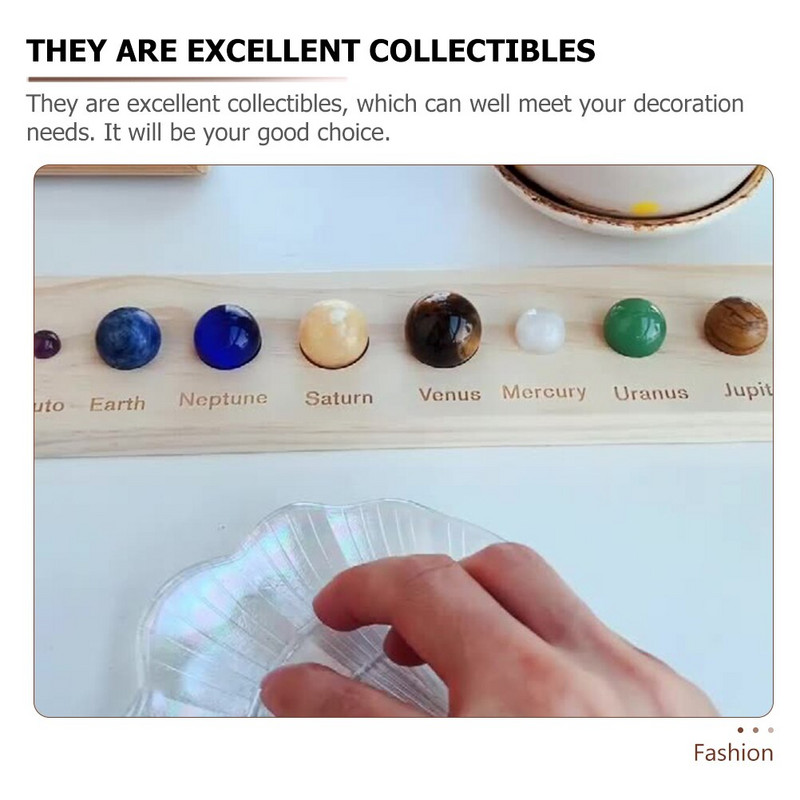 Kristálygömb Bolygó Naprendszer Modell Bolygók Űr Ballornament Kövek Égi gömbök Márvány Dekor Planetárium