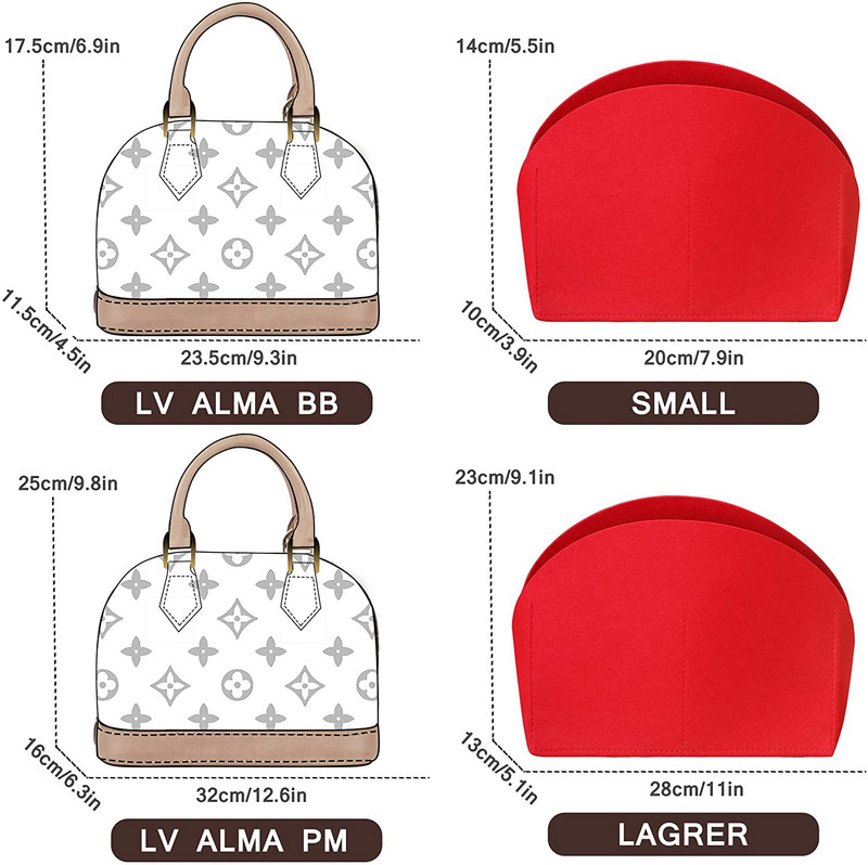 Filctáska-rendező pénztárca-rendezőbetét Alma PM BB betétszervezőhöz